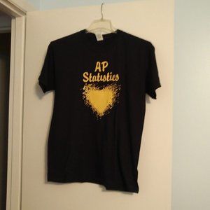 Unisex AP Statistics black T-shirt - M